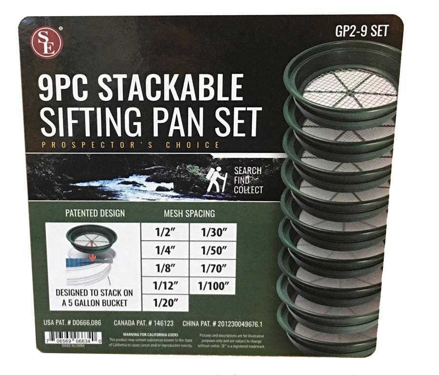 9 Piece Classifier Set and Collapsible Bucket with Stand