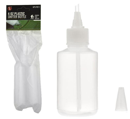 8 1/4" Plastic Snifter Bottle For Gold Panning, 4 FL Oz