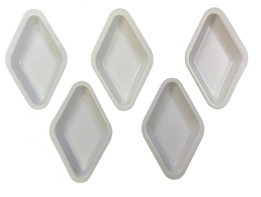 Weighing Boats - Medium Size Diamond Shape White
